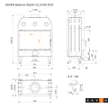 Камінна топка SAVEN Balance 80х50 ECO