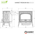 Чавунна піч KAWMET Premium NIKA S5 ECO